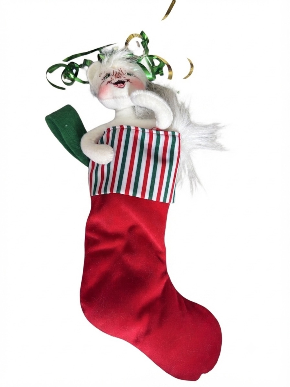 Vintage Annalee Peek-A-Boo Mouse Stocking Ornament